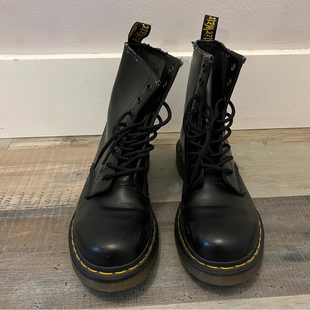 The Original Doc Martens 1460 AirWair black yellow - Picture 13 of 13